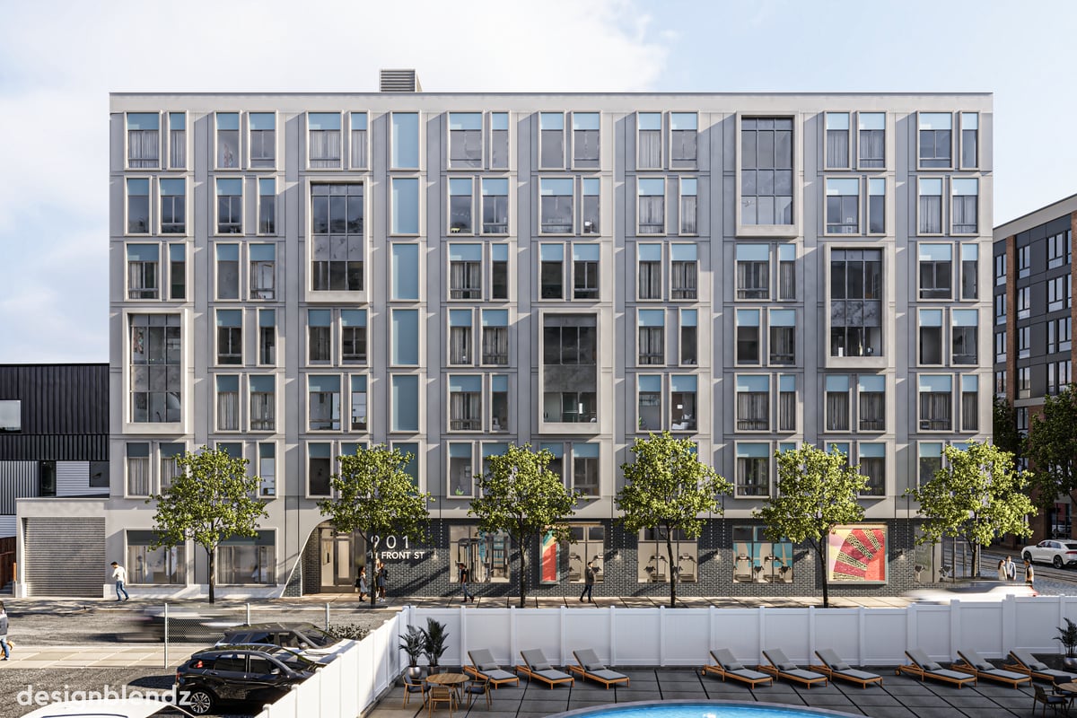 901 N Front Street exterior rendering