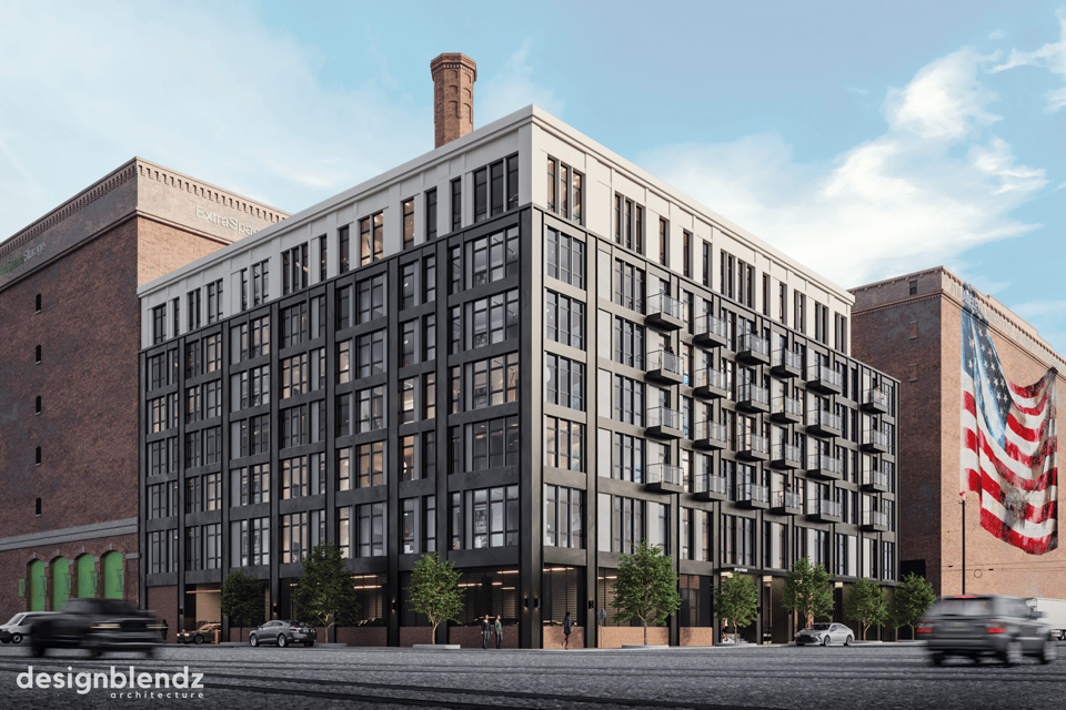501 Front St Lofts exterior rendering