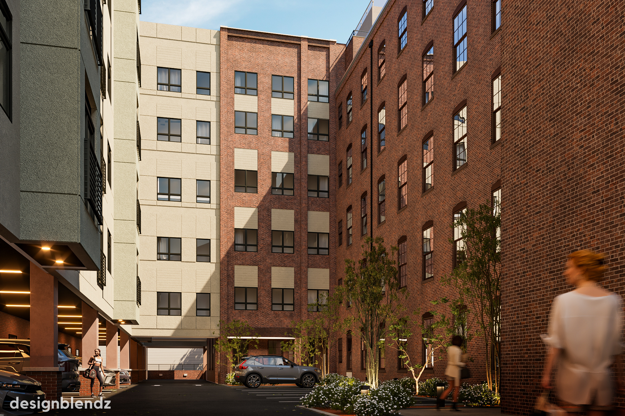 22043105-Viking Mill Apartments_Still Rendering_ParkingLot_V3_logo-1