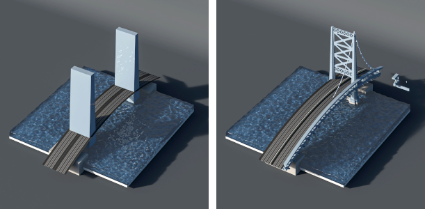 Composition for the Ben Franklin Bridge