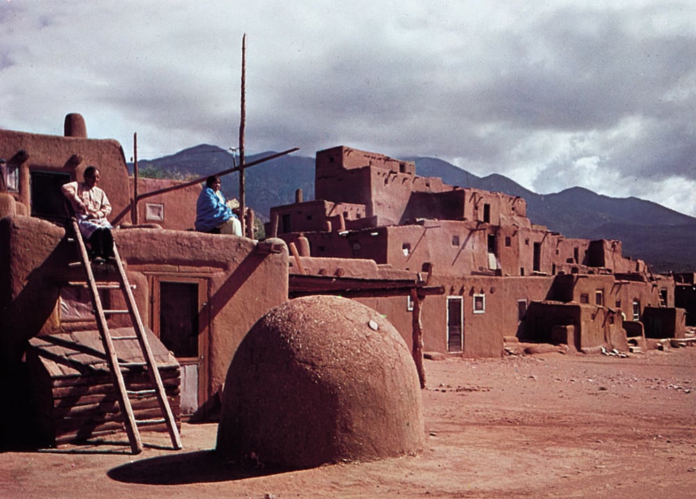 Taos-Pueblo-oven-NM-foreground