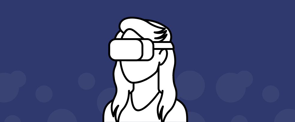 Virtual Reality Woman Icon