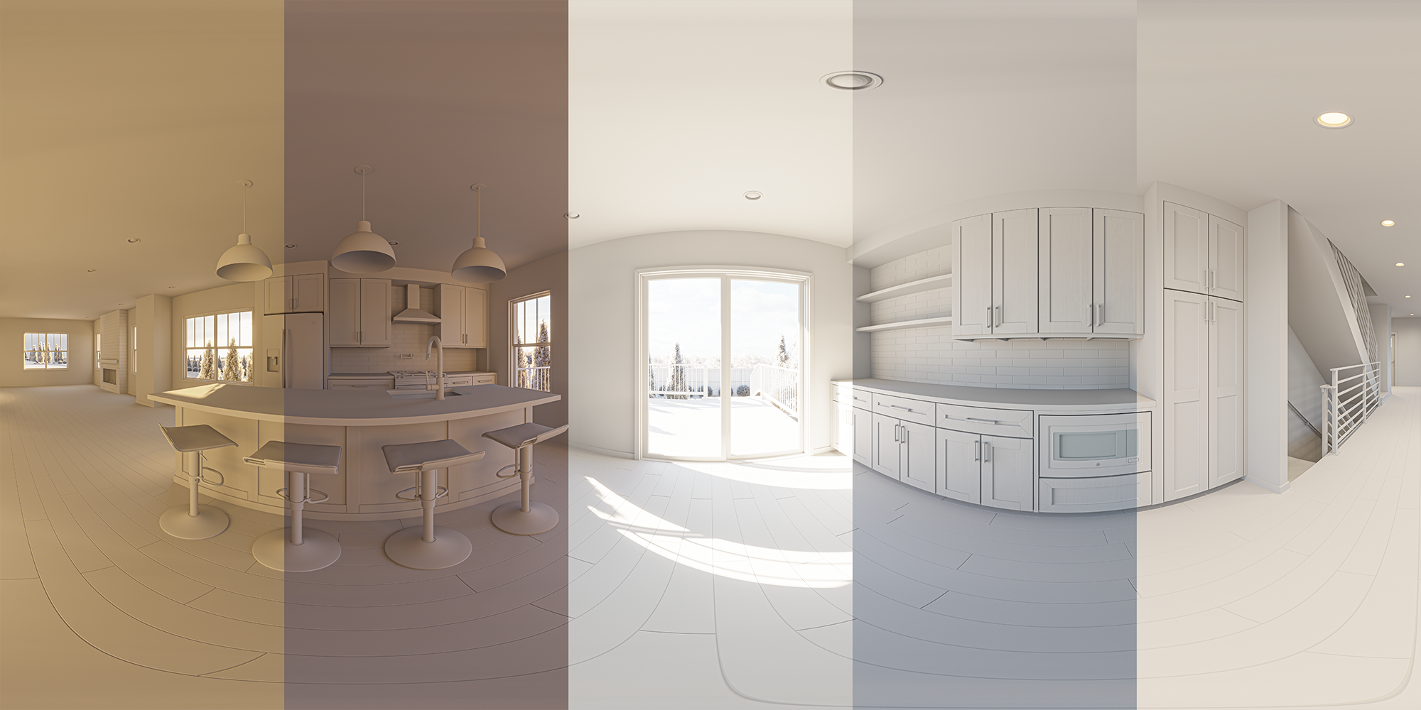 HDRi Lighting Interior Layers