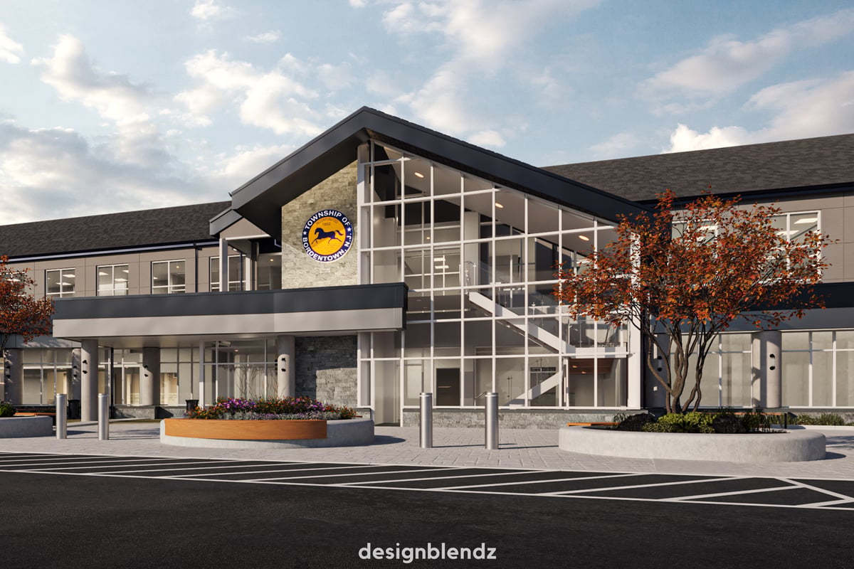 Bordentown Municipal Complex exterior rendering