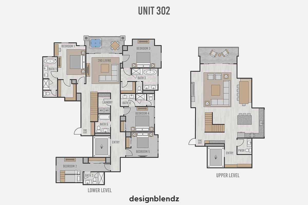 Highline - 2D Plan Unit 302 - LoRes