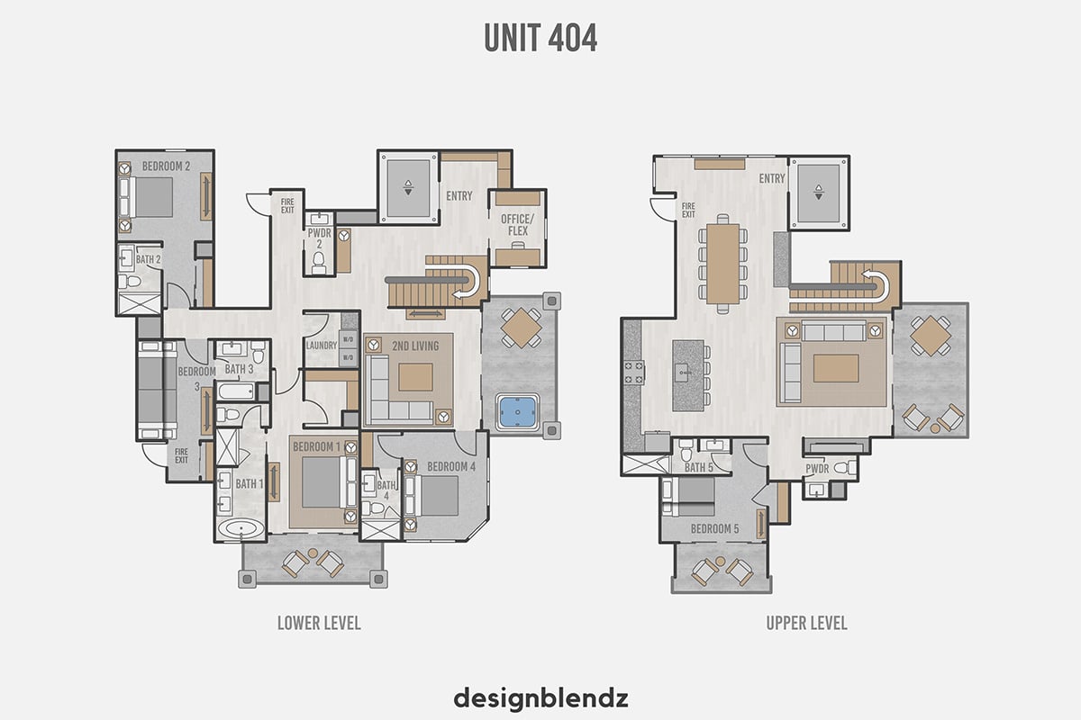 Highline - 2D Plan Unit 404 - LoRes