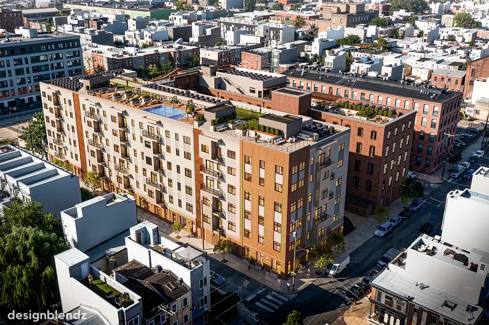 Viking Mill Apartments_AerialCorner