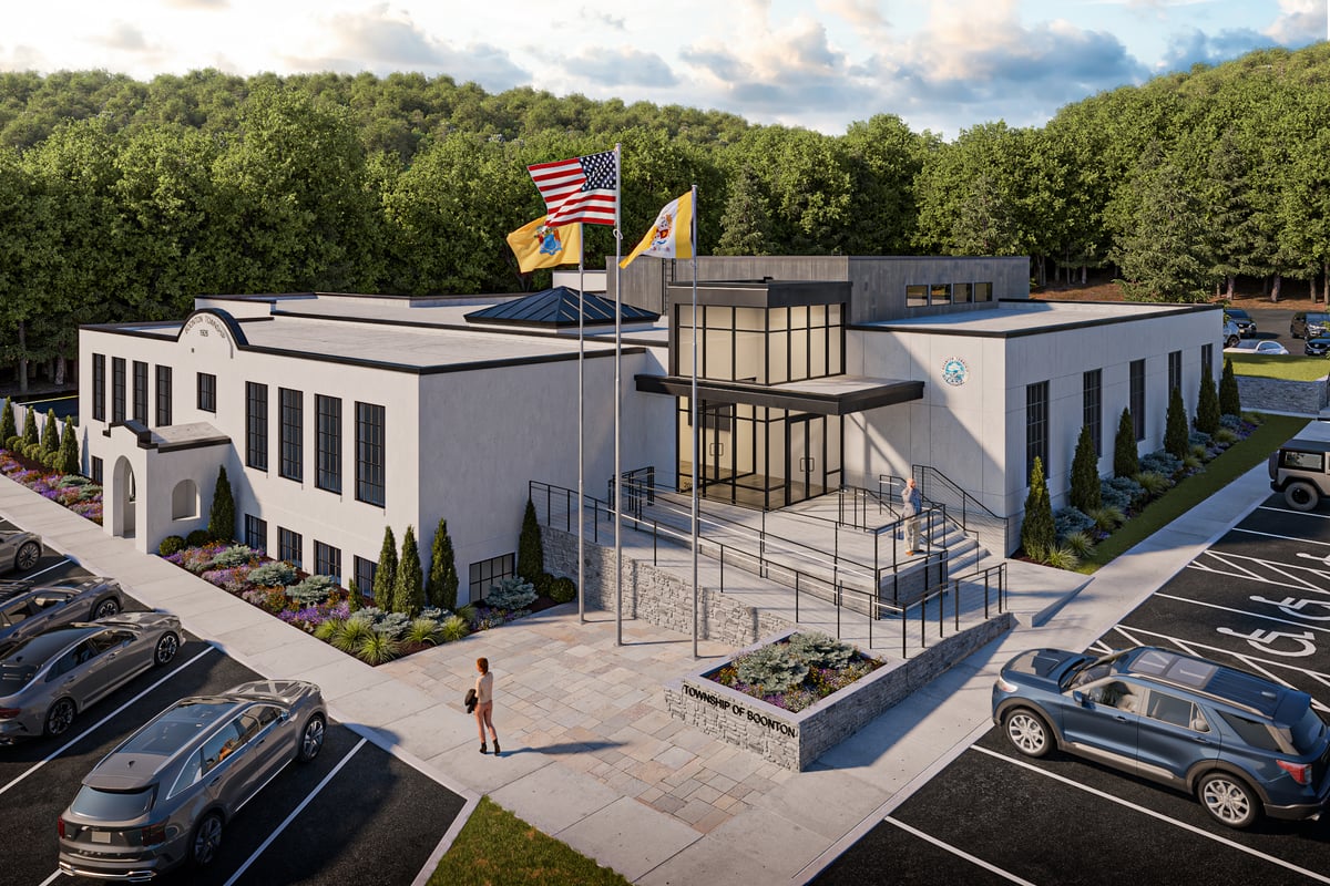 Boonton Township Municipal Building exterior rendering