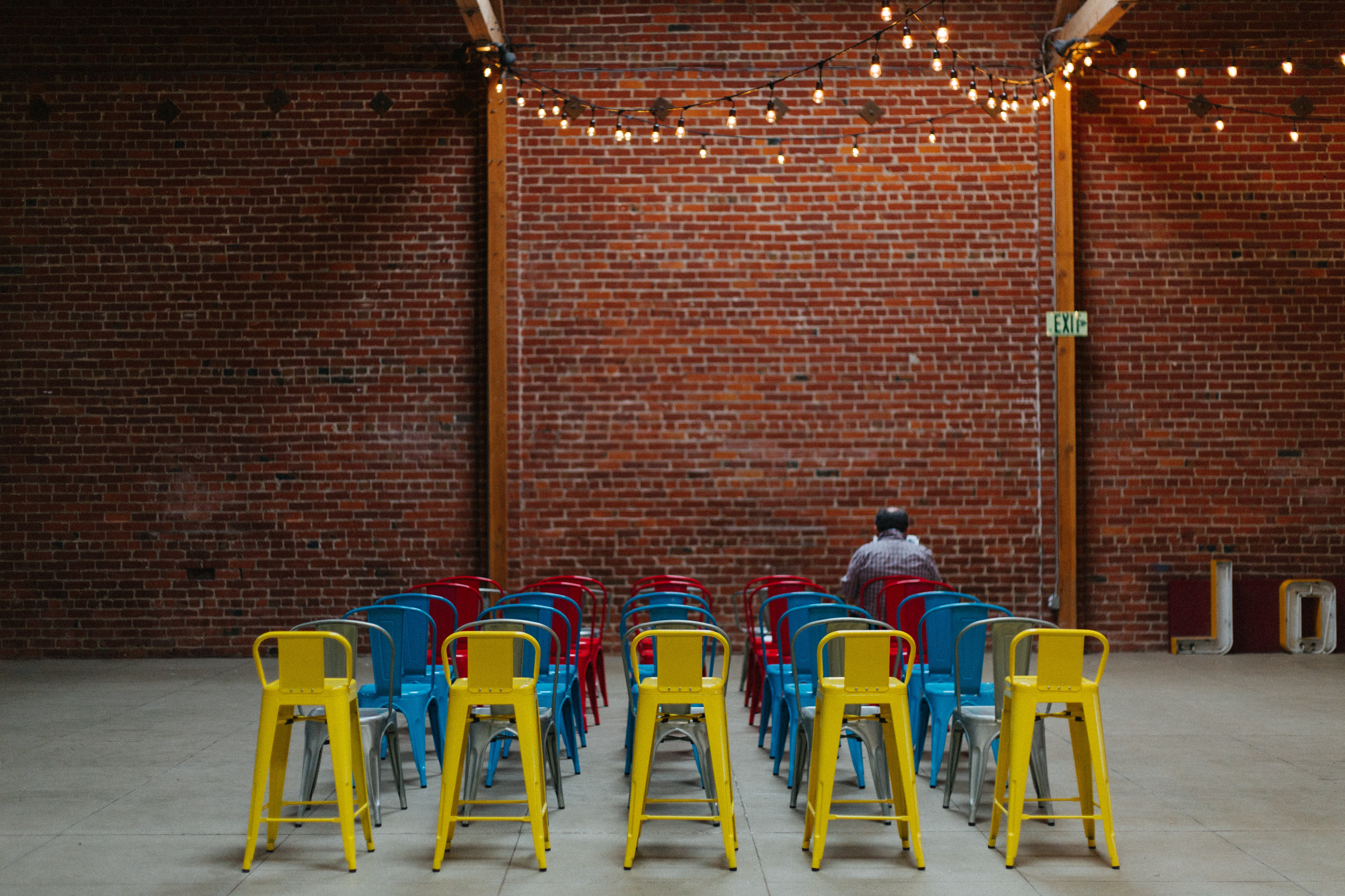 Exposed brick interior