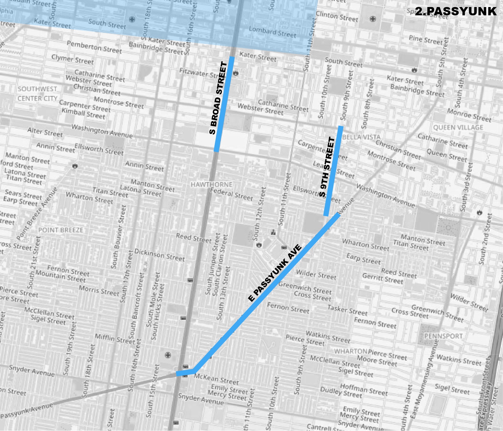 passyunk map