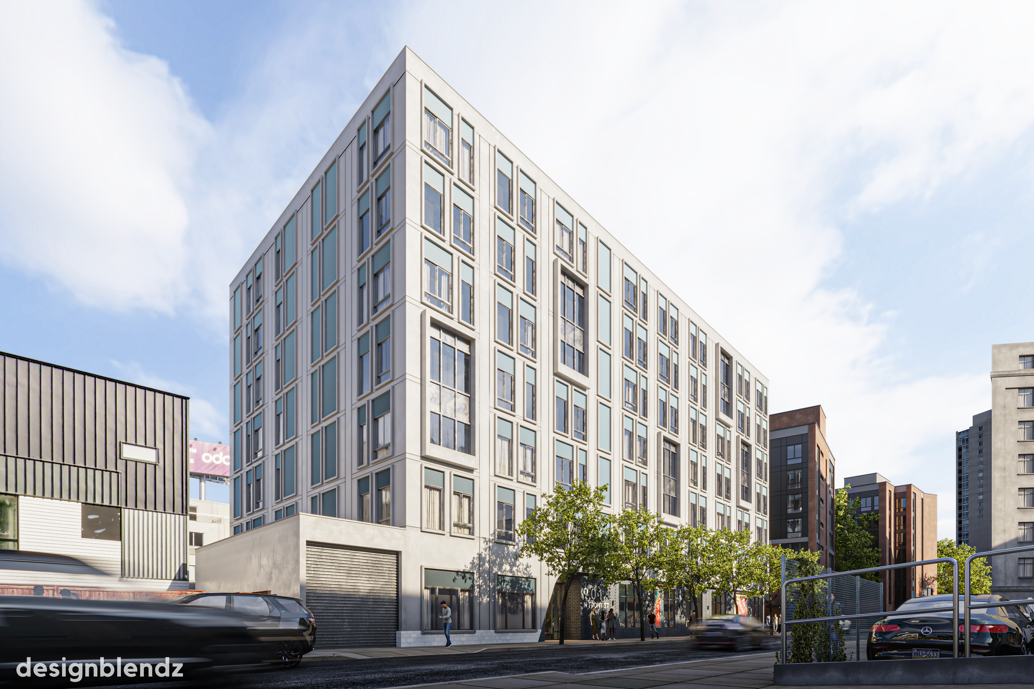 22054105 - 901 N Front Street_Still Rendering_05 Corner Poplar Proof V4