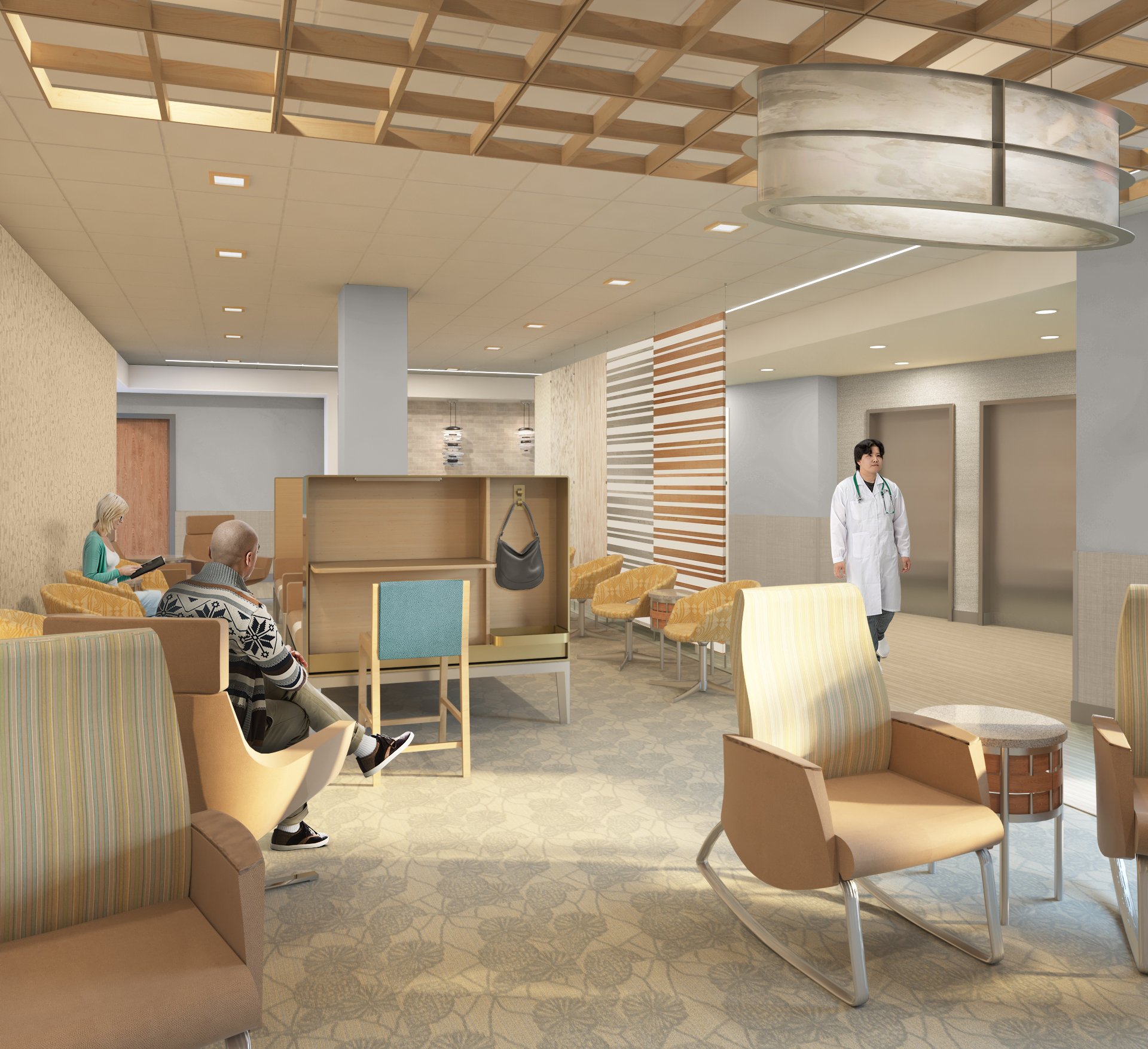 Rendering of a Doctor's Waiting Room