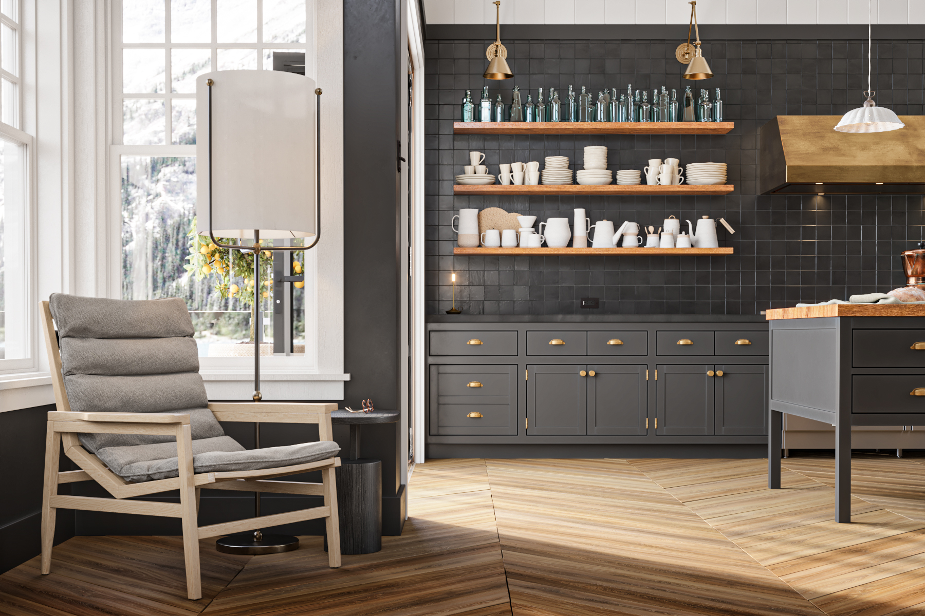 Lighting distributor rendering