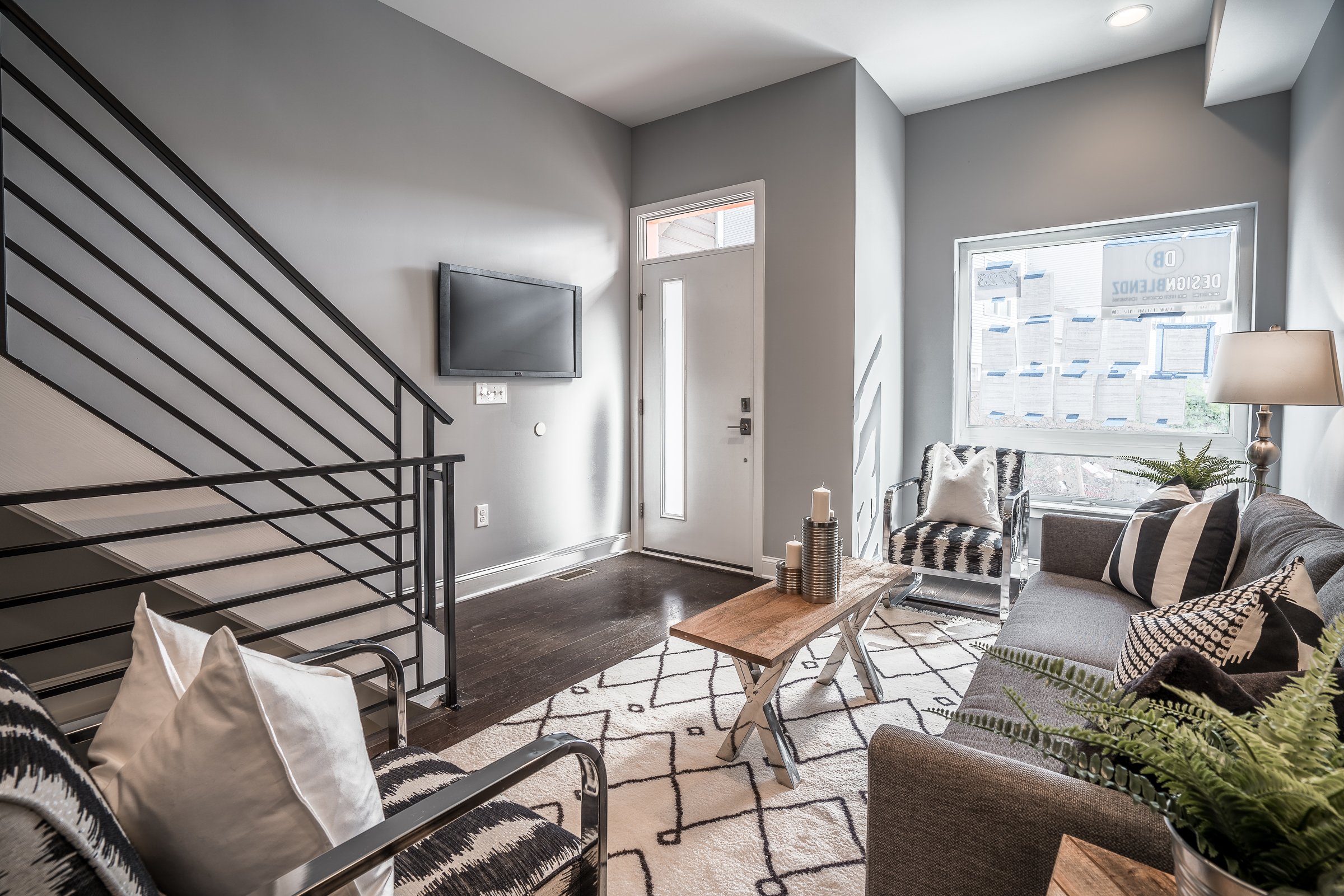 Living area of a new construction home