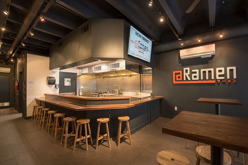 Ramen bar interior fit-out