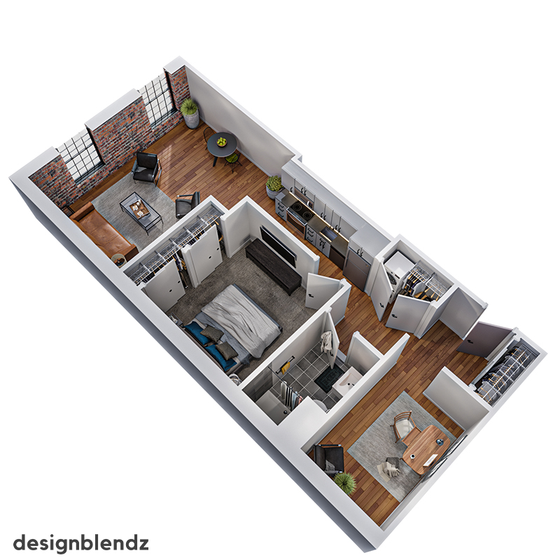 173 West Berks Street_3D Plan_206