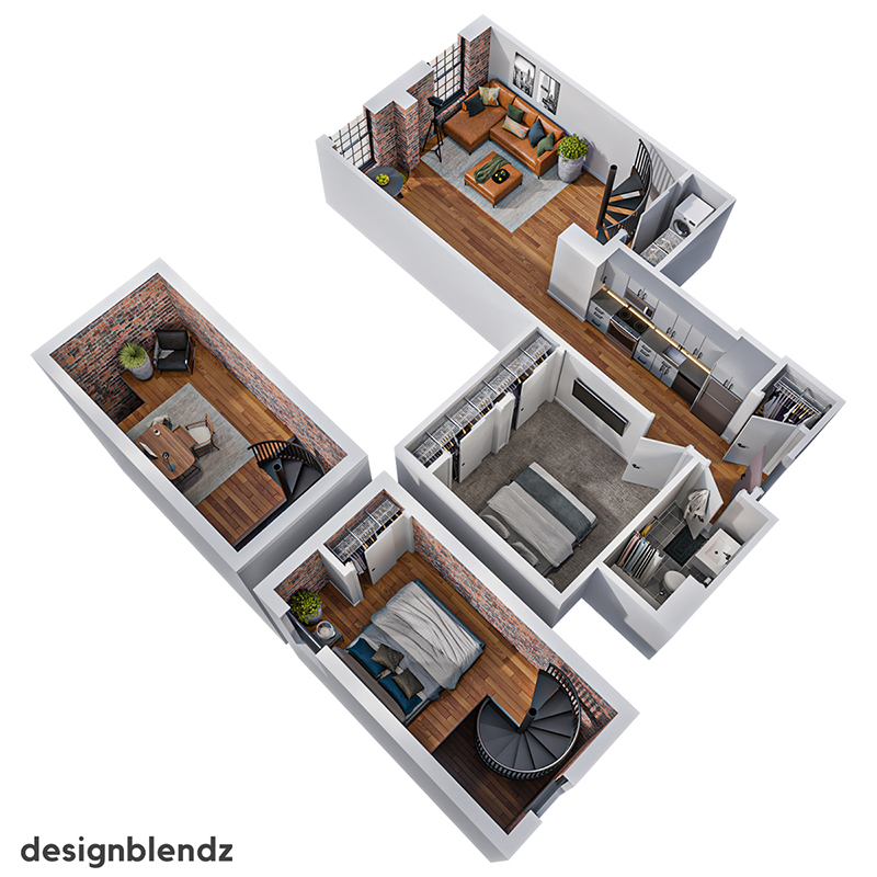 173 West Berks Street_3D Plan_501