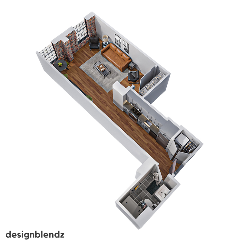 173 West Berks Street_3D Plan_X01