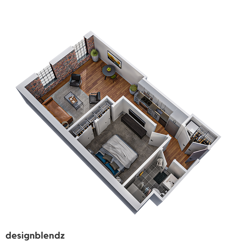 173 West Berks Street_3D Plan_X07