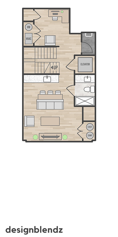 320 South 11th Street_2D Plan_Unit 2-8 Basement