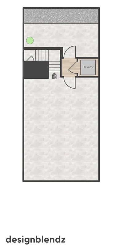 320 South 11th Street_2D Plan_Unit 2-8 Roof