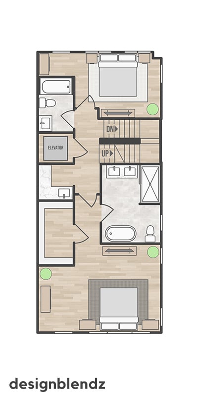 320 South 11th Street_2D Plan_Unit 9 4th