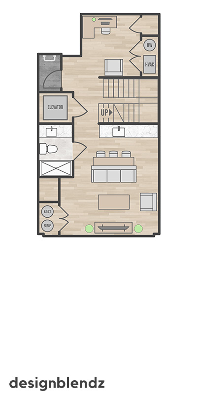 320 South 11th Street_2D Plan_Unit 9 Basement