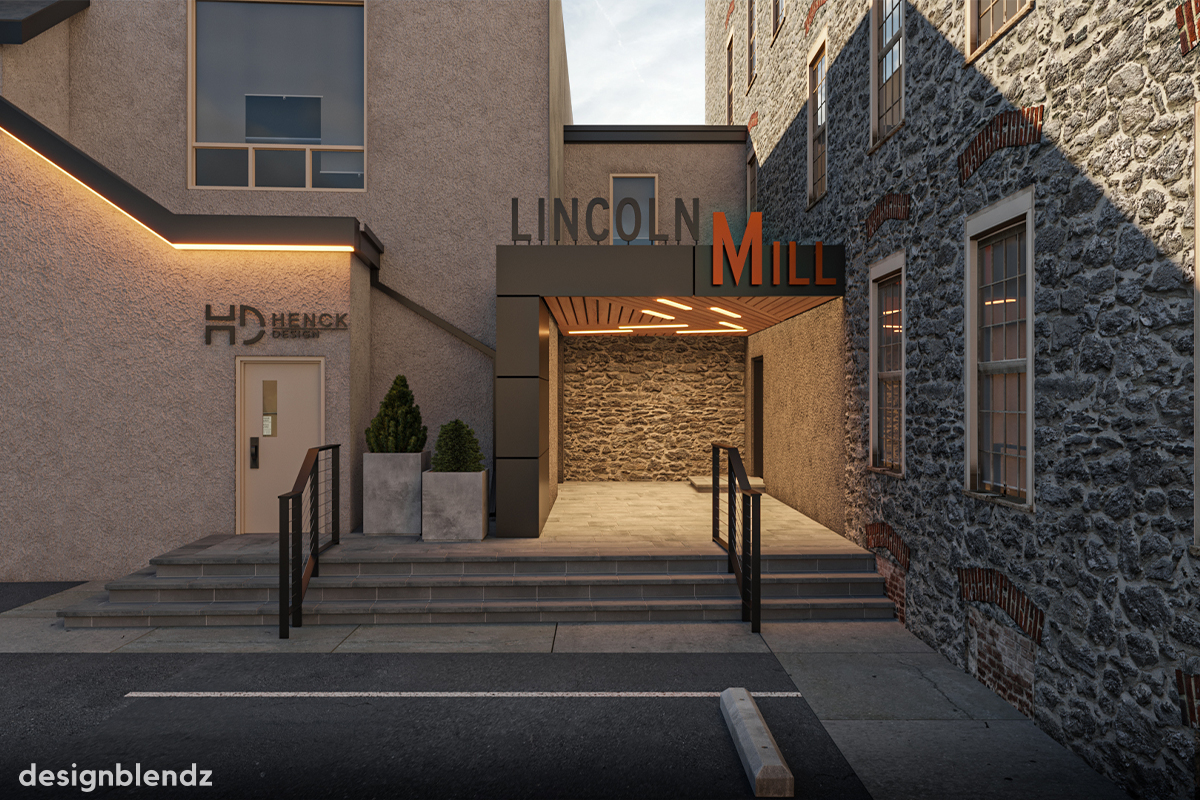 4100 Main Street_Still Rendering_Entrance Day