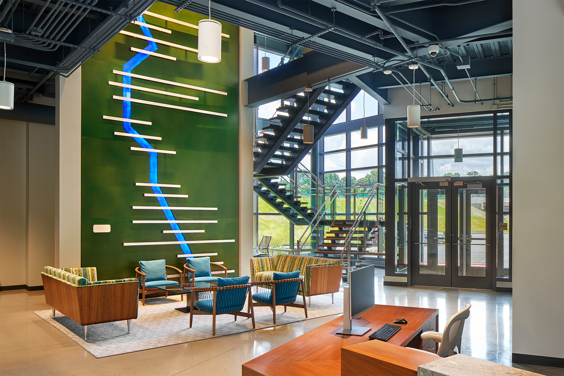 A new administration building for the Delaware River Joint Toll Bridge Commission.