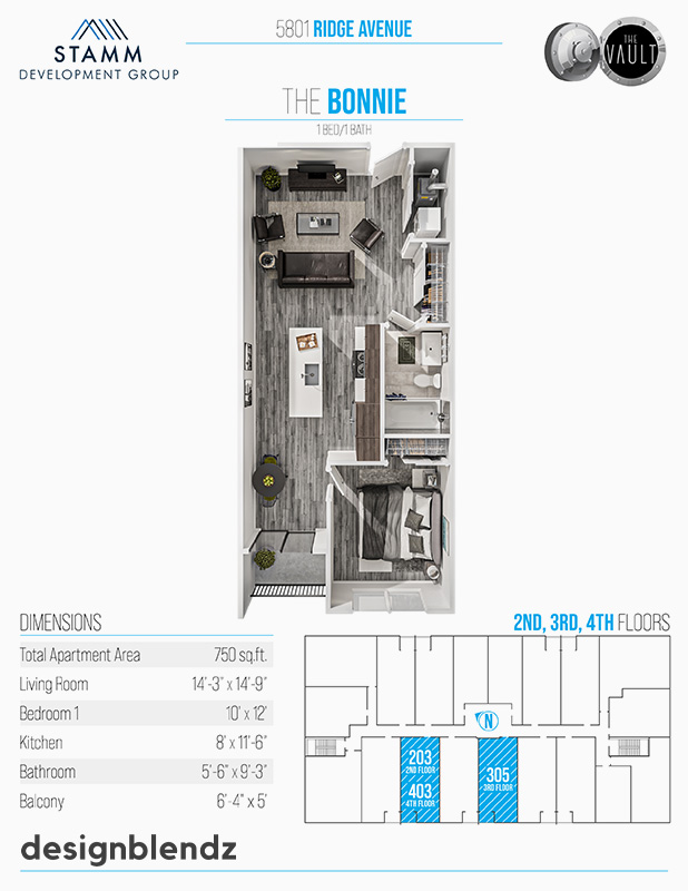 The Vault_3D Plan Sheet_The Bonnie