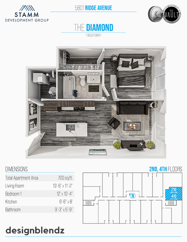 The Vault_3D Plan Sheet_The Diamond