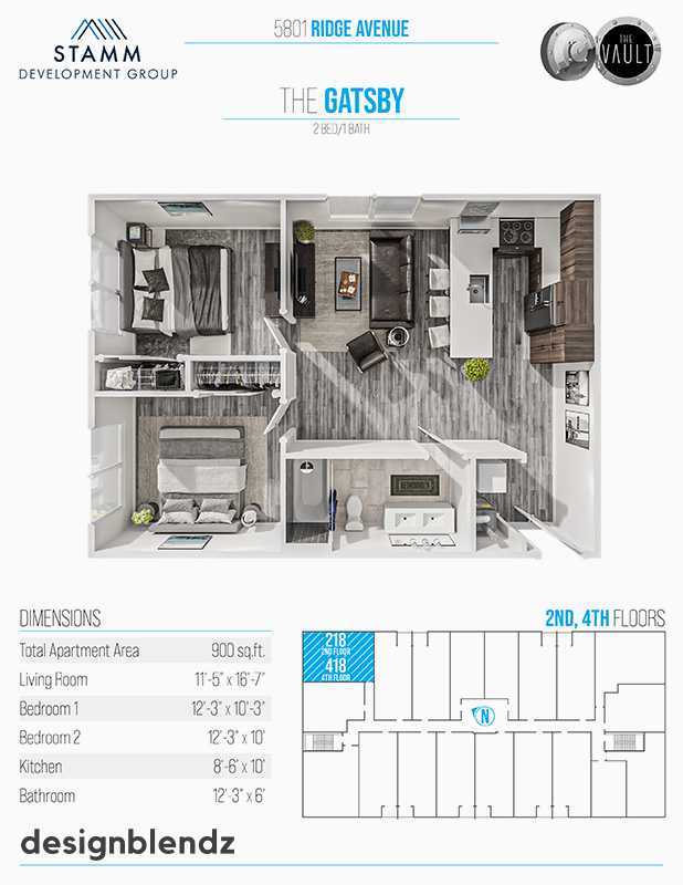 The Vault_3D Plan Sheet_The Gatsby