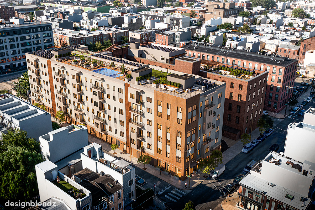 Viking Mill Apartments_AerialCorner