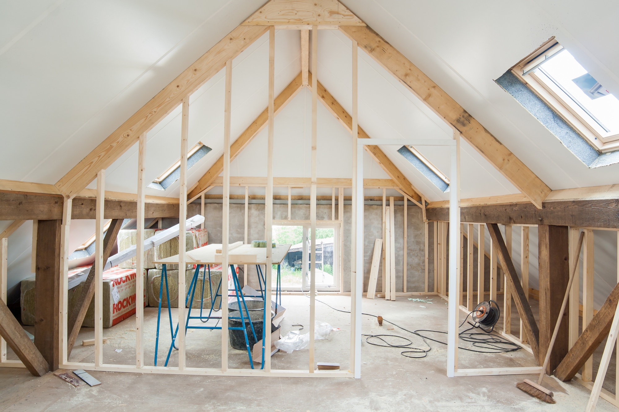 An A-frame loft